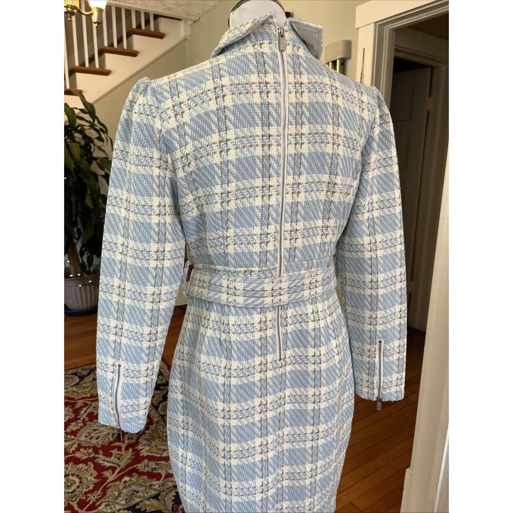 NEW Ivy City Co MyKayla Dress L Retro Tweed Pearl Button Classic Preppy Y2k - Picture 7 of 16